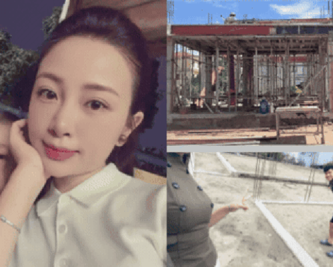 Cô chủ tiệm hoa xinh đẹp ôm con ra sân mừng vô địch cùng Văn Đức, gây choáng khi khoe biệt thự 500m² đang xây dựng