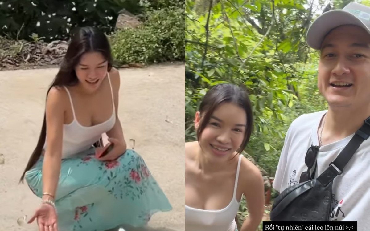 Yến Xuân gặp cảnh “dở khóc dở cười” vẫn khoe vóc dáng nuột nà, sexy hết cỡ khi đi leo núi cùng Văn Lâm