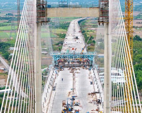 Cầu Phước Khánh sắp nối mạch toàn tuyến cao tốc Bến Lức- Long Thành
