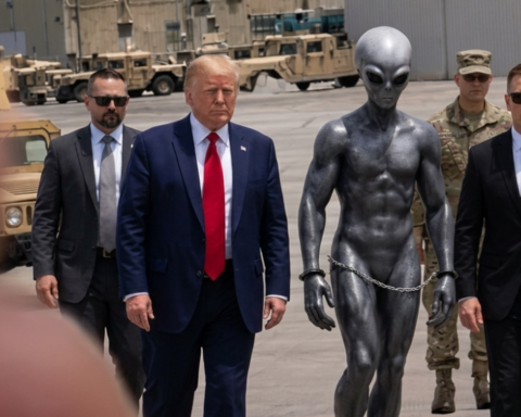 Donald Trump đăng ảnh lên bắt giữ người ngoài hành tinh