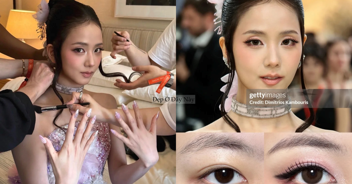 Từ makeup tới váy áo, tạo hình của Jisoo tại Met Gala bị “copy” hàng loạt