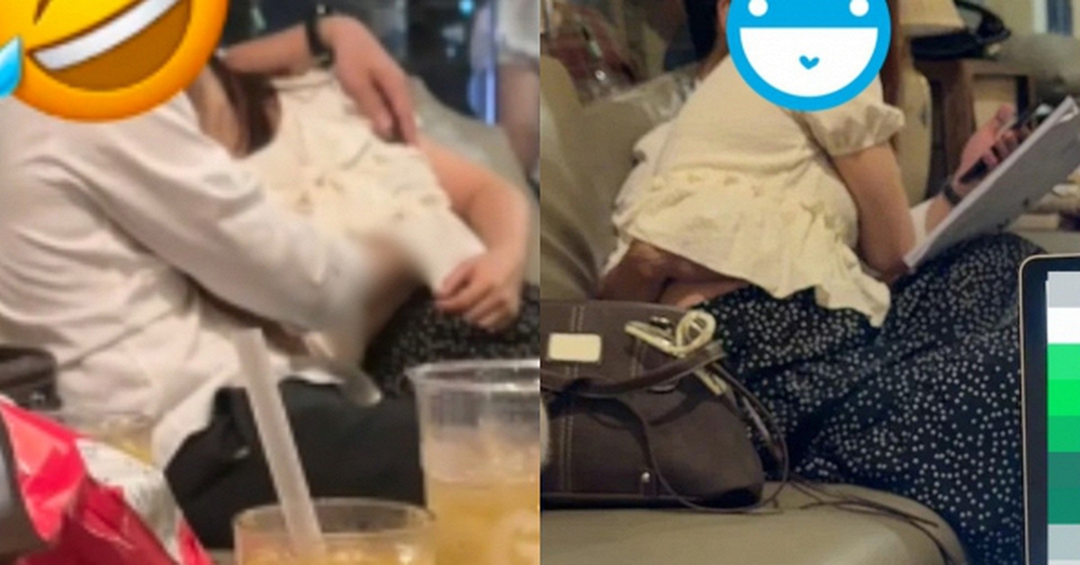 Đôi nam nữ có hành động phản cảm giữa quán cà phê Hà Nội, nhiều khách hàng bức xúc: “Thiếu ý thức nơi công cộng”