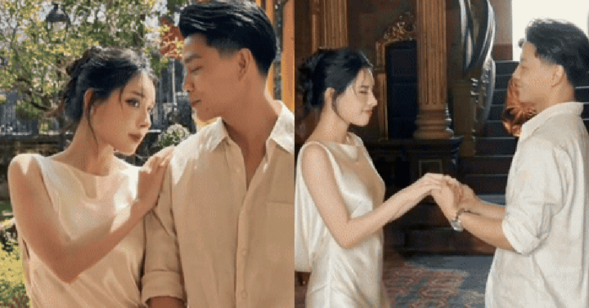 Văn Thanh và vợ xuất thân “trâm anh thế phiệt” tình tứ trong thước phim siêu lãng mạn, chuẩn ngôn tình đời thực
