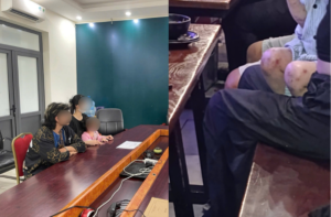 Mẹ đưa con gái đến quán bia tại Hà Nội lý giải thế nào về các vết thâm trên chân, nghi bị bạo hành?