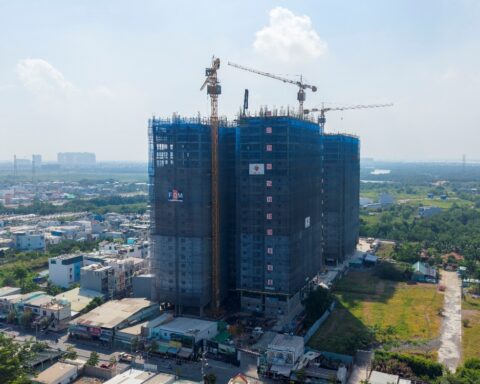 Căn hộ resort khu Nam tăng tốc về đích, dự kiến cất nóc vào tháng 6/2026