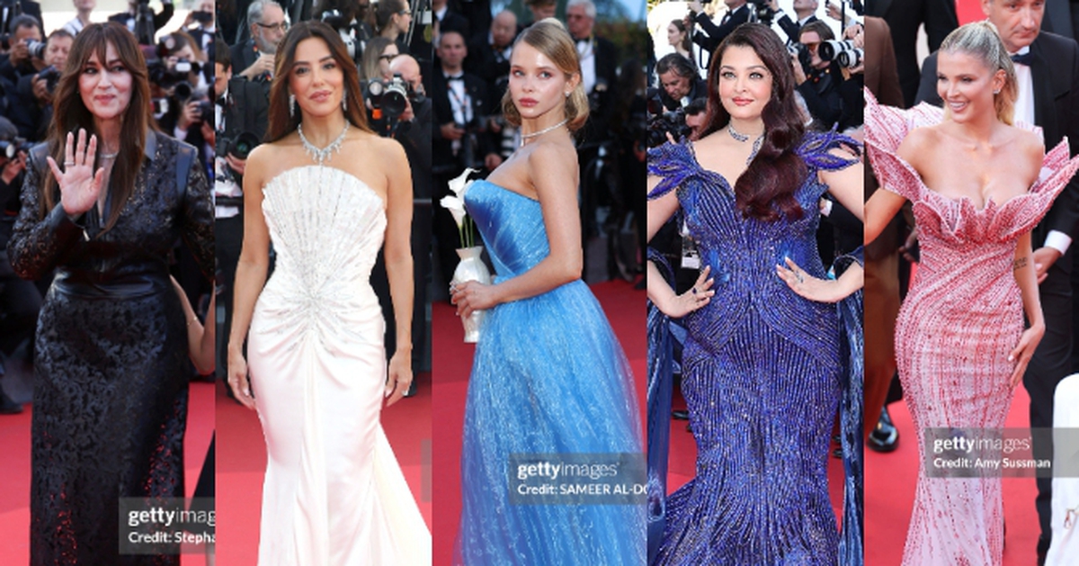 Thảm đỏ Cannes ngày 11: Eva Longoria đọ sắc Hoa hậu Thế giới, “tiên nữ” ôm bình hoa át cả biểu tượng Ý