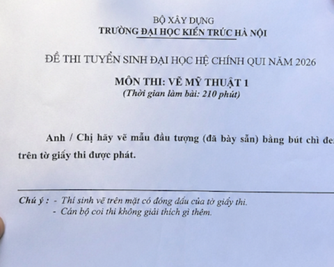 “Lộ” đề thi năng khiếu 2026 của Đại học Kiến trúc Hà Nội: Đề “cho chép” nhưng năm nào cũng đầy người trượt