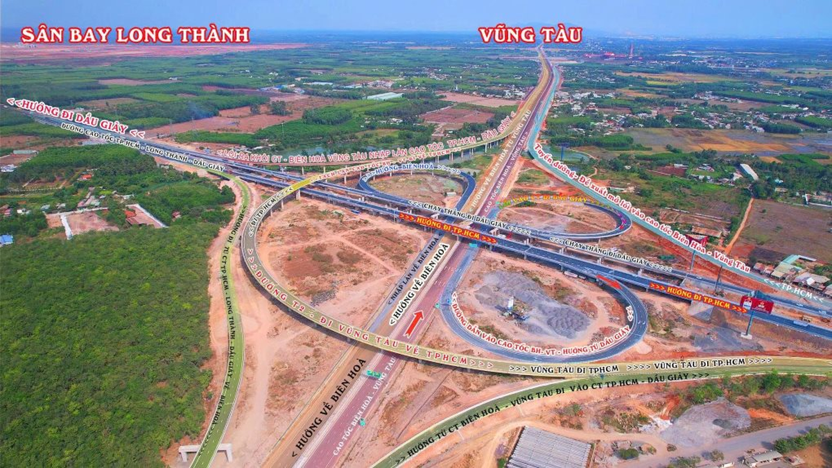 Chỉ vài ngày nữa, “siêu nút giao” đa tầng phức tạp kết nối 2 cao tốc hơn 57.000 tỷ với sân bay Long Thành sẽ được thông xe toàn bộ
