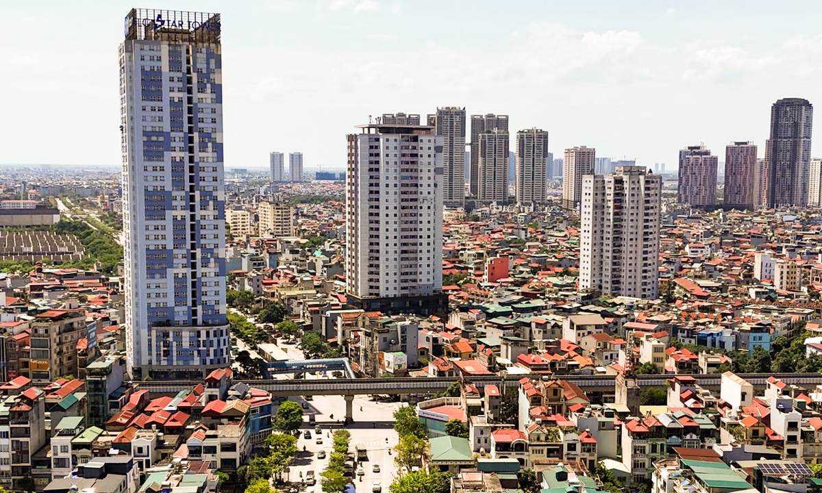 Nút giao phía Tây Hà Nội sắp xây cầu vượt hơn 821 tỷ đồng nhìn từ trên cao