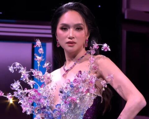 Hương Giang tung chiêu “cánh bướm” rồi bay thẳng vào Top 9 bán kết Miss Grand