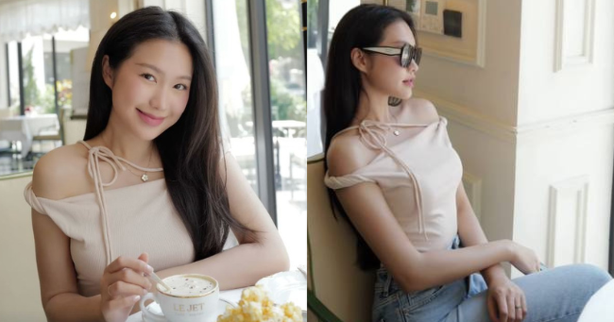 Doãn Hải My “lên đồ” làm tiểu thư sang chảnh, khoe xương quai xanh gợi cảm, khác hẳn lúc làm dâu hiền ở quê Văn Hậu