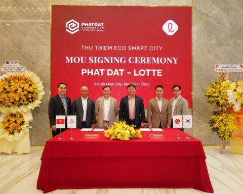 Phát Đạt đã cọc 900 tỷ đồng sau cú bắt tay với Lotte làm dự án 11 tòa tháp cao 50 tầng tại Thủ Thiêm