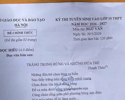Đề Văn thi vào 10 Hà Nội 2026