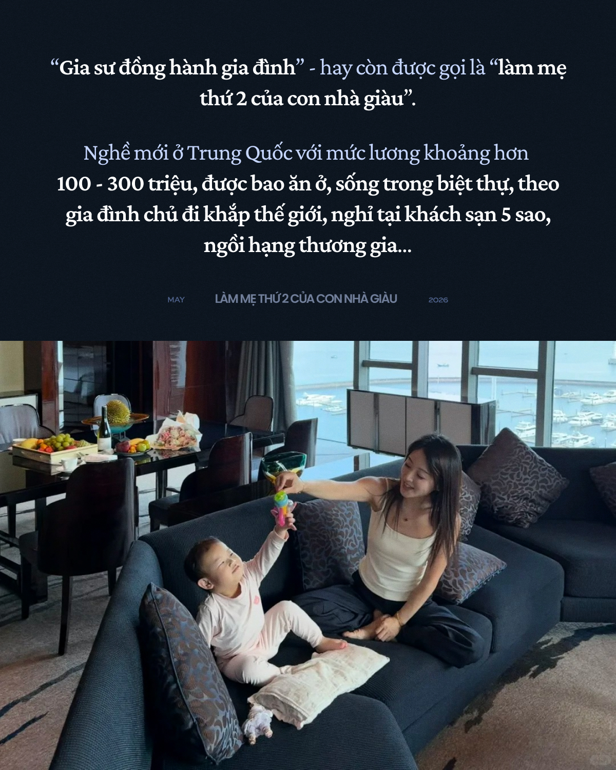 “Làm mẹ thứ 2 của con nhà giàu” - nghề mới nổi giữa cơn sốt nuôi dạy con kiểu thượng lưu: Kiếm hơn 300 triệu/tháng, AI không thay thế được - Ảnh 1.