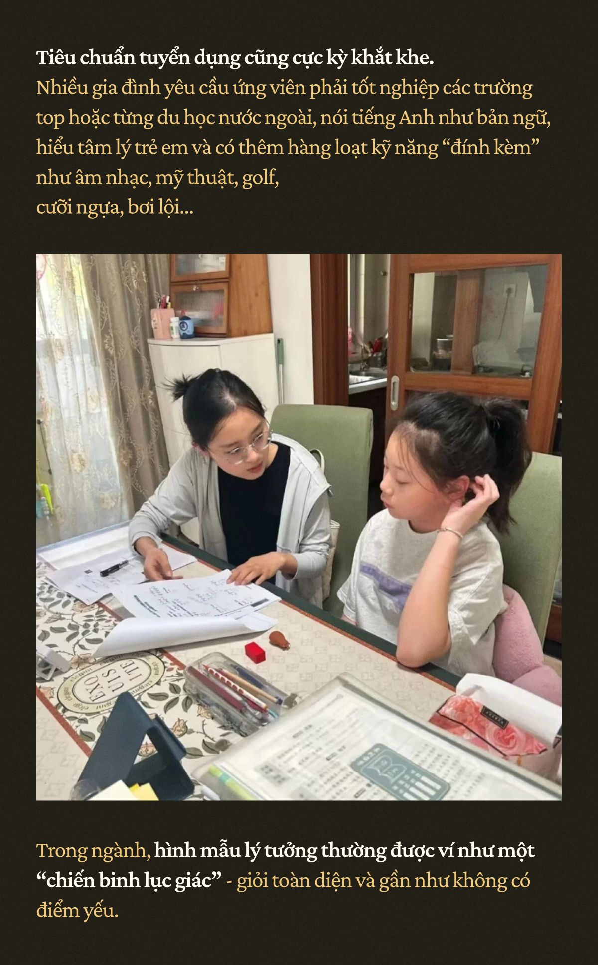 “Làm mẹ thứ 2 của con nhà giàu” - nghề mới nổi giữa cơn sốt nuôi dạy con kiểu thượng lưu: Kiếm hơn 300 triệu/tháng, AI không thay thế được - Ảnh 2.