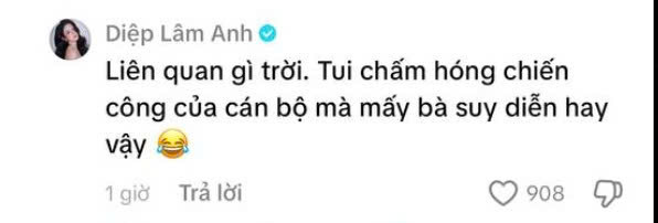 Diệp Lâm Anh bình luận gì ở fanpage Phòng, chống ma túy - Công an TP.HCM mà gây bão?- Ảnh 2.