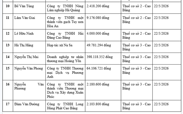 Cơ quan thuế thông báo: Những người có tên trong danh sách sau bị tạm hoãn xuất cảnh- Ảnh 2.