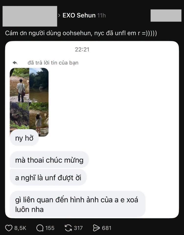 Trend Oh Sehun đang viral khắp MXH là gì? Người yêu cũ, mập mờ đồng loạt "hỏi thăm" khiến ai cũng muốn thử - Ảnh 3.