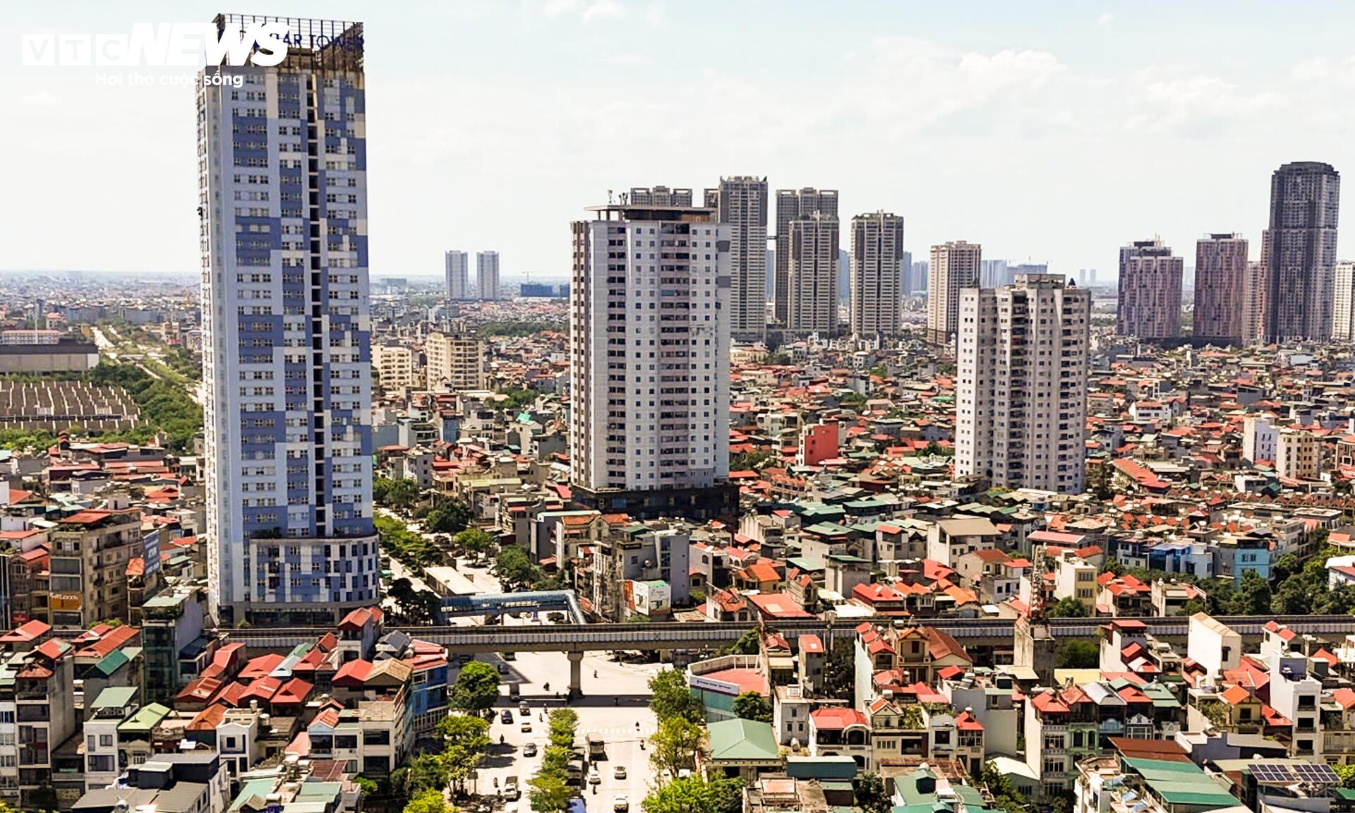 Nút giao phía Tây Hà Nội sắp xây cầu vượt hơn 821 tỷ đồng nhìn từ trên cao- Ảnh 1.