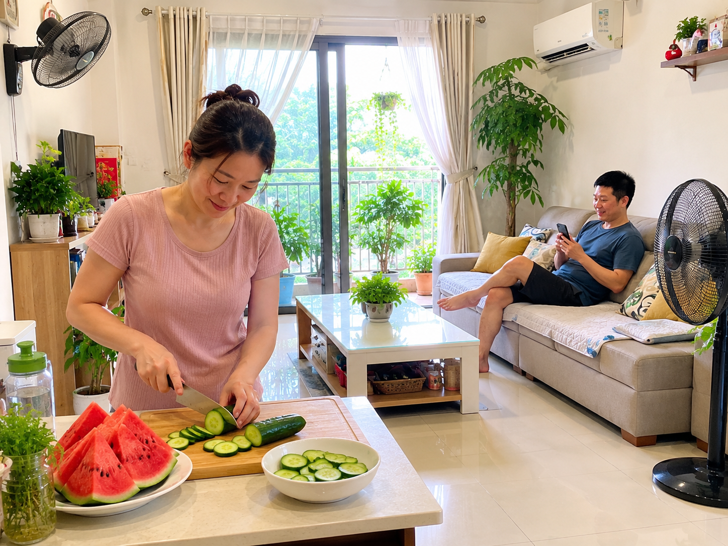 Vợ tôi chỉ dùng vài mẹo đơn giản mà căn phòng mát hẳn giữa ngày 38 độ: Có cách còn giúp điều hòa đỡ tốn điện - Ảnh 4.