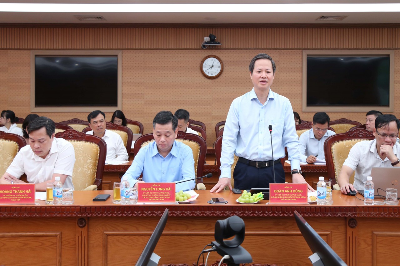Đoàn kiểm tra, giám sát số 12 của Bộ Chính trị, Ban Bí thư làm việc với Ban Thường vụ Đảng ủy Bộ Tài chính