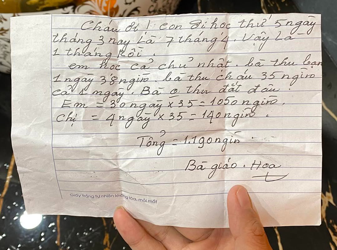 Bảng thông báo nộp học phí nhận "nghìn like" của bà giáo già: Biết ơn vì đời còn nhiều điều tử tế- Ảnh 1. Bảng thông báo nộp học phí nhận "nghìn like" của bà giáo già: Biết ơn vì đời còn nhiều điều tử tế- Ảnh 1.