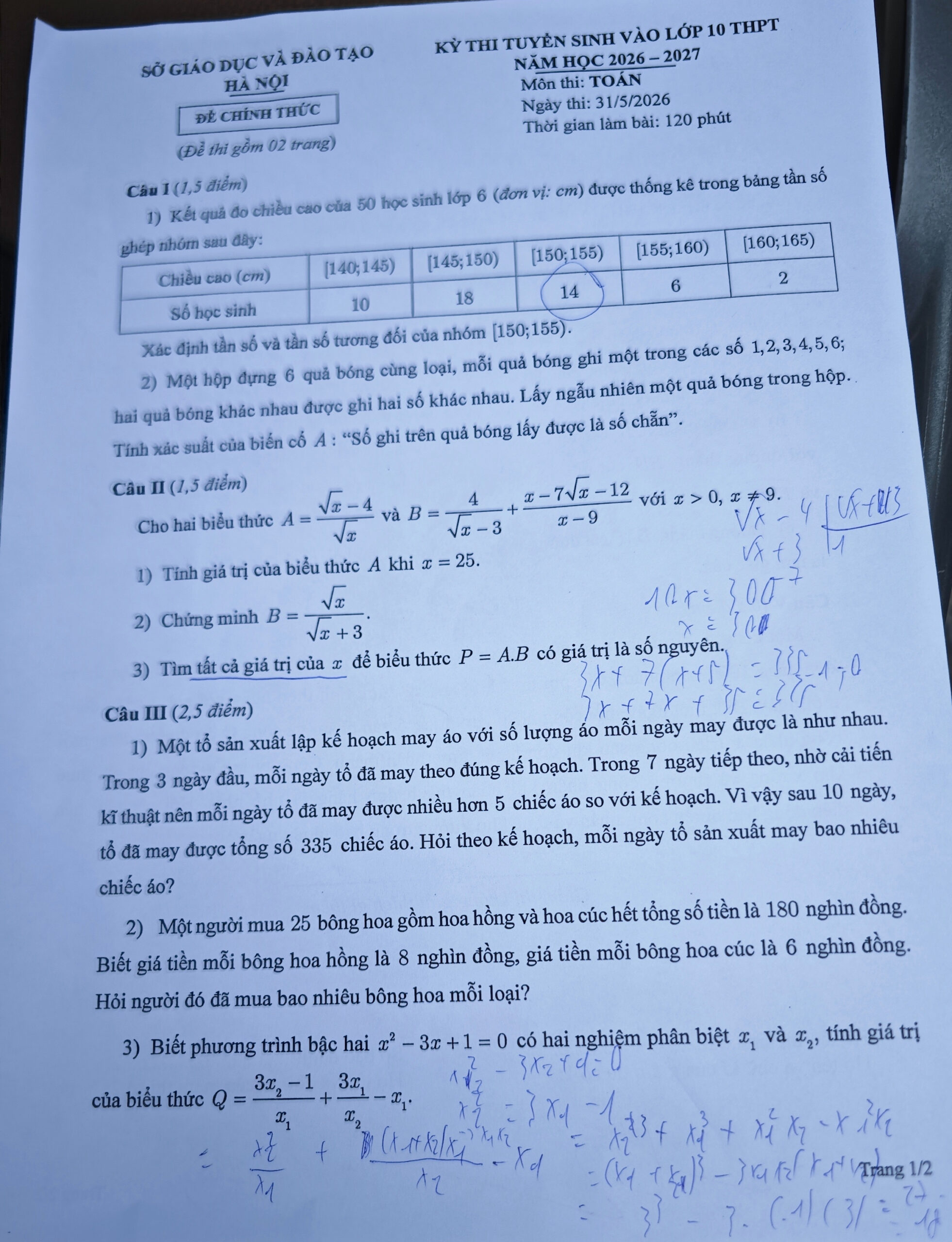 Thi vào lớp 10 tại Hà Nội: Hết giờ làm bài môn Toán: Có thí sinh đã khóc! - Ảnh 9.