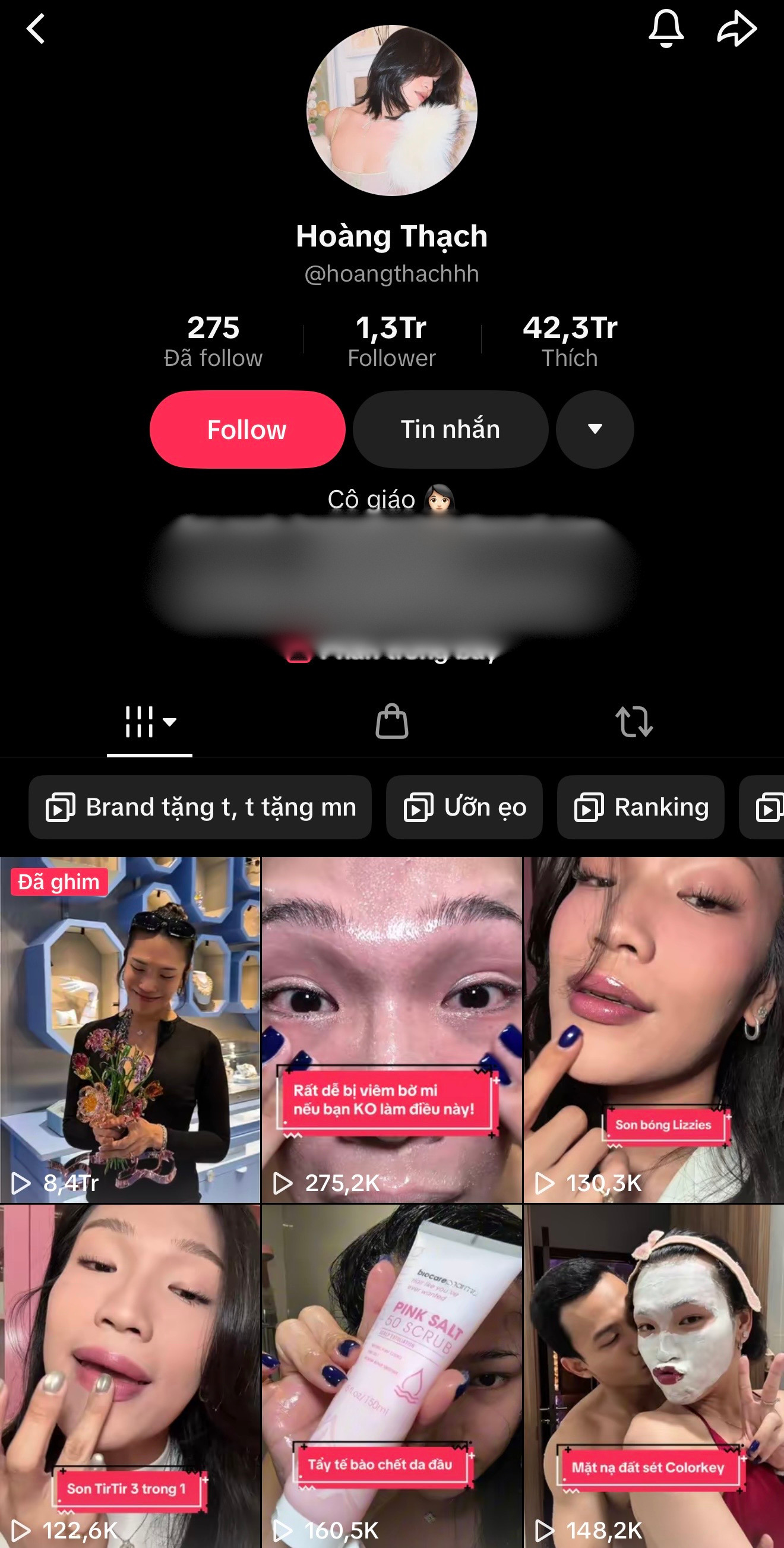 Beauty blogger - TikToker 1,3 triệu followers Hoàng Thạch là ai?- Ảnh 2.