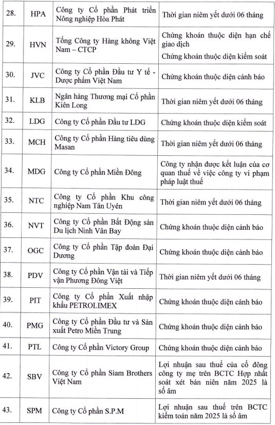 HOSE công bố 67 mã cổ phiếu bị cắt margin tháng 5- Ảnh 5.