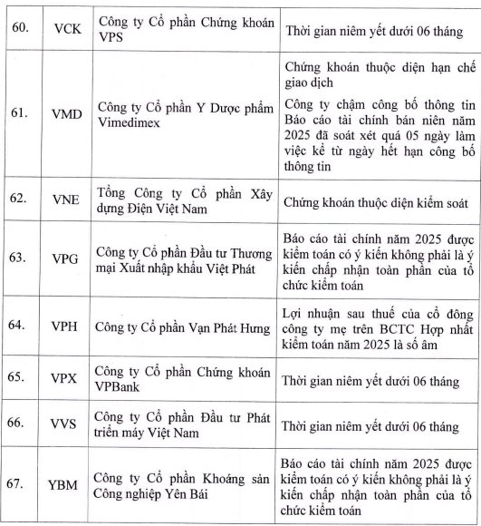 HOSE công bố 67 mã cổ phiếu bị cắt margin tháng 5- Ảnh 7.