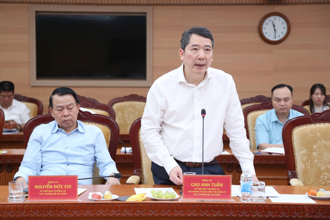 Đoàn kiểm tra, giám sát số 12 của Bộ Chính trị, Ban Bí thư làm việc với Ban Thường vụ Đảng ủy Bộ Tài chính