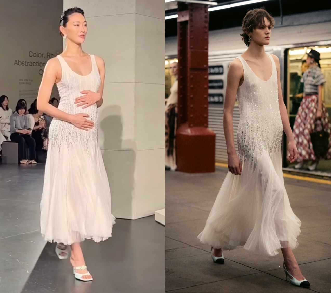 Mẹ bầu "đi lạc" vào show Chanel hot nhất Seoul- Ảnh 1.