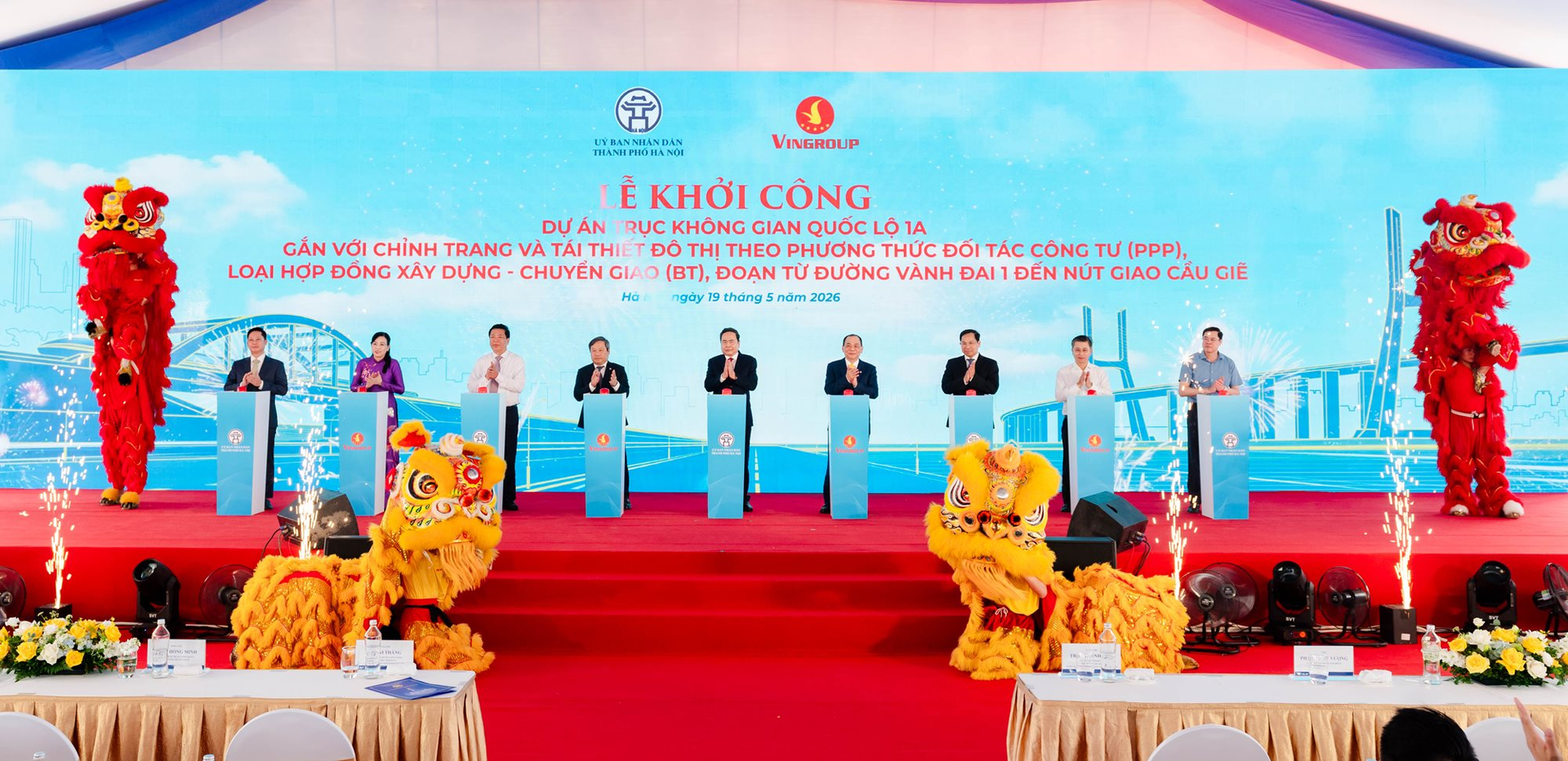 Khởi công Dự án mở rộng Quốc lộ 1A từ hầm Kim Liên tới Cầu Giẽ lên 16 làn xe hiện đại nhất Việt Nam - Ảnh 1.