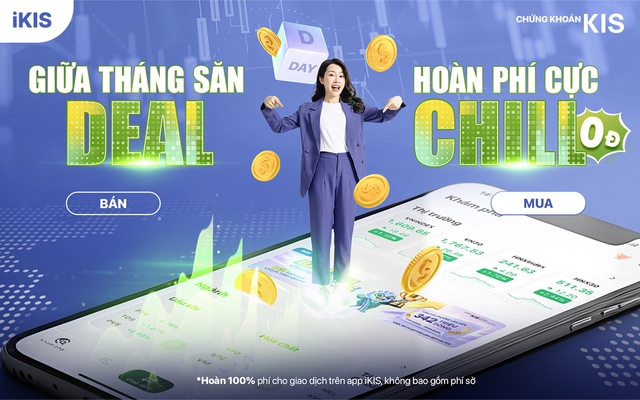Ngày 25/5, KIS hoàn 100% phí giao dịch trên iKIS- Ảnh 1. Ngày 25/5, KIS hoàn 100% phí giao dịch trên iKIS- Ảnh 1.