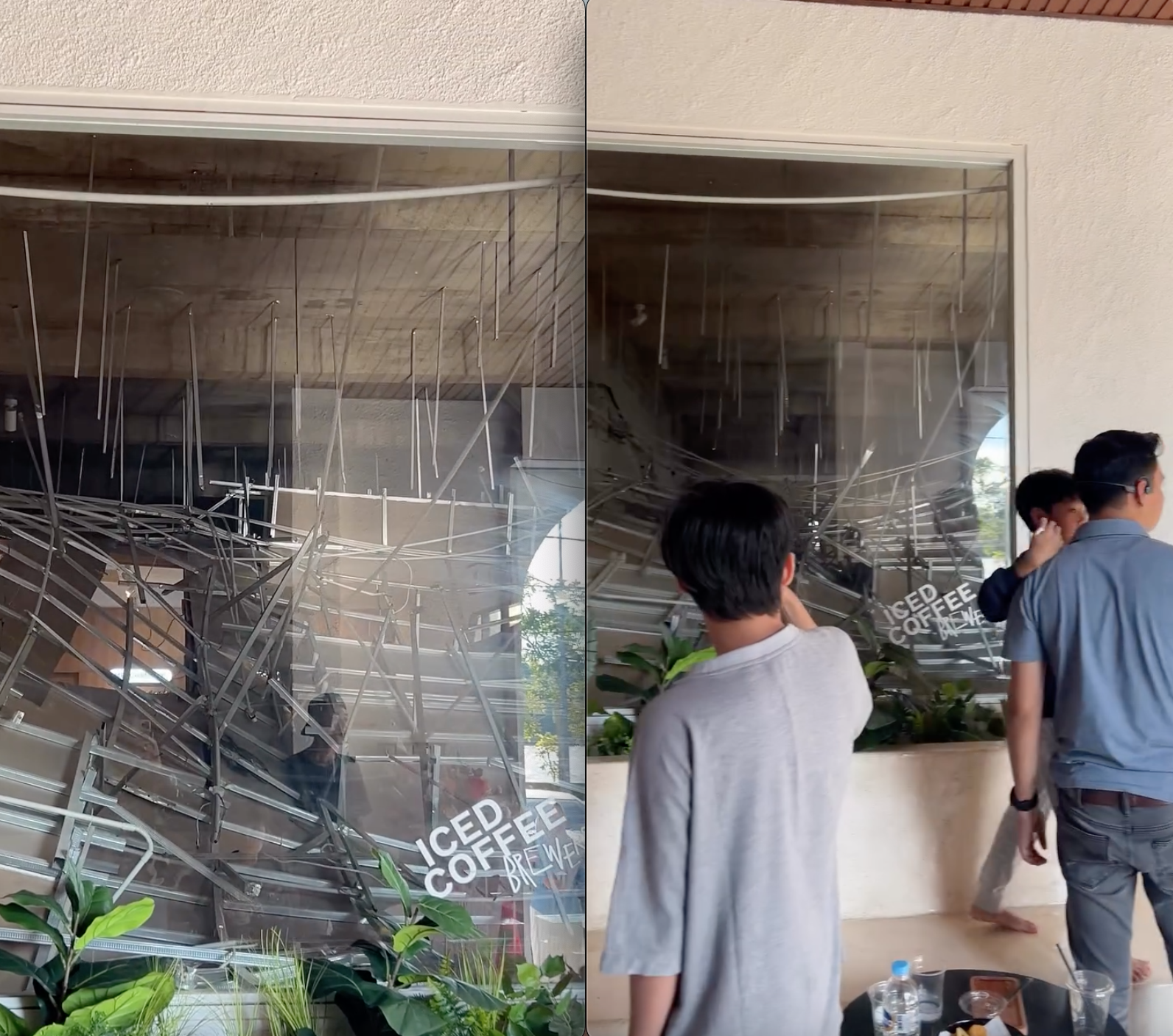 Video: Trần nhà 1 quán cà phê bất ngờ đổ sập, khách hàng hoảng loạn tháo chạy còn cư dân mạng không ngừng lo lắng- Ảnh 3. Video: Trần nhà 1 quán cà phê bất ngờ đổ sập, khách hàng hoảng loạn tháo chạy còn cư dân mạng không ngừng lo lắng- Ảnh 3.