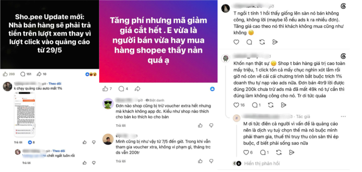 Sàn TMĐT tăng phí, cắt hàng loạt mã giảm giá, ép người bán chạy quảng cáo: Tiểu thưởng kêu gào “khó sống”- Ảnh 2.
