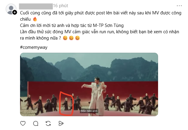 Trend “đóng MV Sơn Tùng nhưng giấu tới giờ mới kể” đang viral khắp MXH: Ai cũng có một vai trong Come My Way- Ảnh 4.