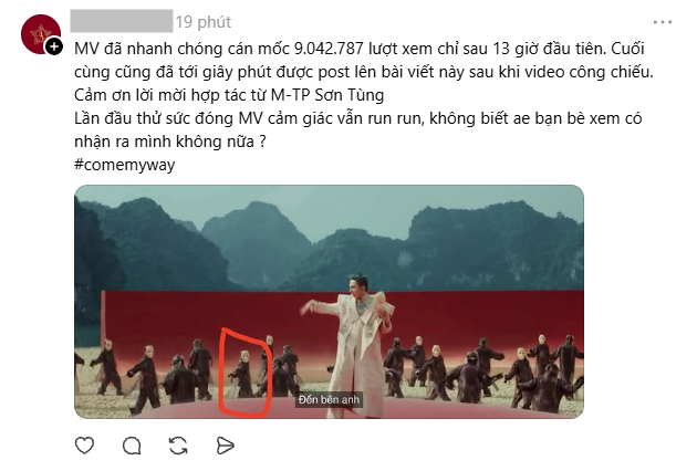 Trend “đóng MV Sơn Tùng nhưng giấu tới giờ mới kể” đang viral khắp MXH: Ai cũng có một vai trong Come My Way- Ảnh 3.