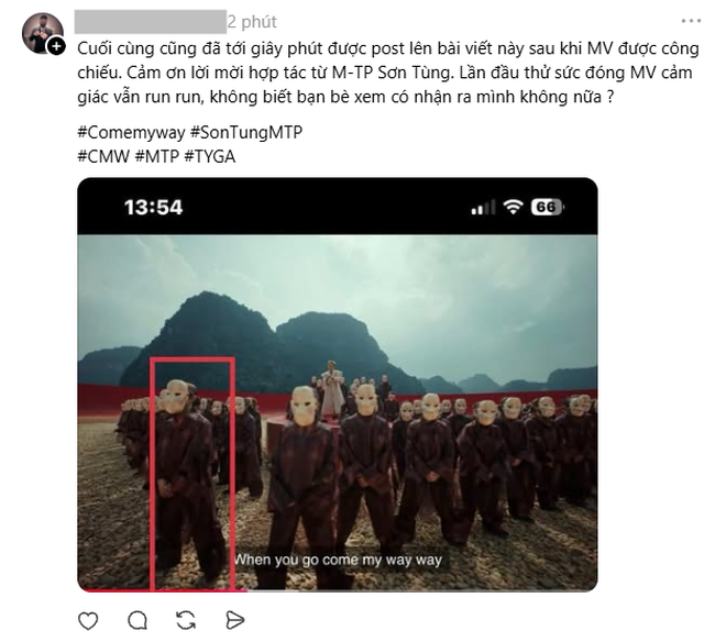 Trend “đóng MV Sơn Tùng nhưng giấu tới giờ mới kể” đang viral khắp MXH: Ai cũng có một vai trong Come My Way- Ảnh 7.