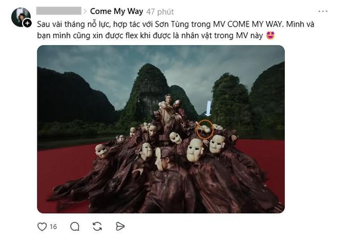 Trend “đóng MV Sơn Tùng nhưng giấu tới giờ mới kể” đang viral khắp MXH: Ai cũng có một vai trong Come My Way- Ảnh 9.