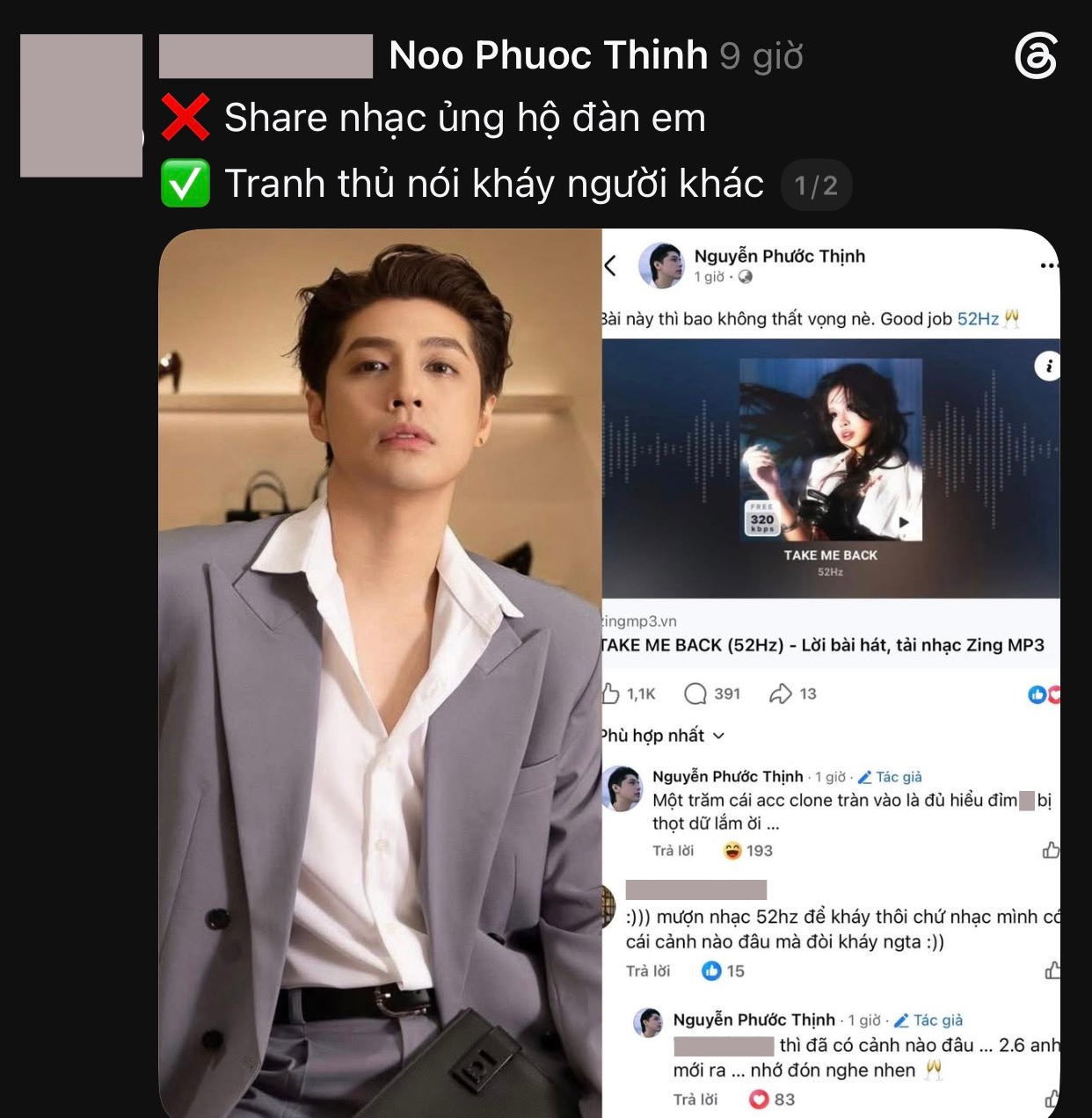 Noo Phước Thịnh nghi "đá xoáy" Sơn Tùng, đáp trả antifan khiến dân tình sục sôi tranh cãi- Ảnh 3.