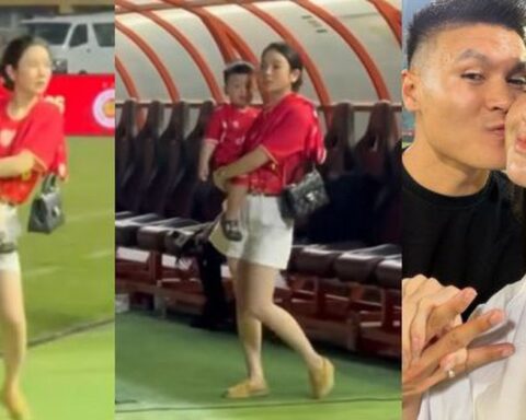 “Cam thường” bóc nhan sắc Chu Thanh Huyền: Bế con đến “vẹo sườn” vẫn xinh đẹp cùng Quang Hải ăn mừng chức vô địch