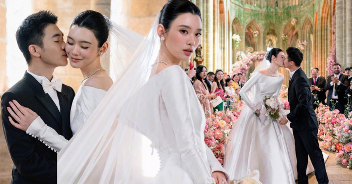 Đám cưới thượng lưu gây địa chấn showbiz sáng nay: Cô dâu chú rể hôn nhau say đắm, nhìn đâu cũng thấy phả ra “mùi tiền”
