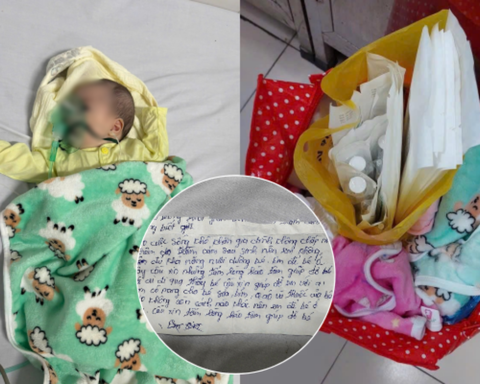 Bé gái 2 tháng tuổi bị bỏ trước cổng công ty, dòng chữ trong mảnh giấy khiến nhiều người chạnh lòng