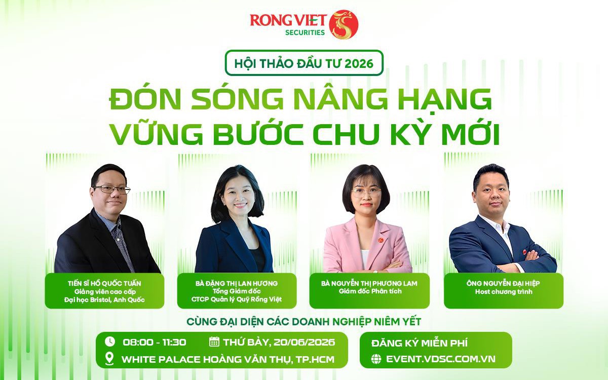Chứng khoán Rồng Việt tổ chức Hội thảo: “Đón sóng nâng hạng – Vững bước chu kỳ mới”