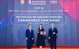 Caraworld Cam Ranh đạt top 10 đô thị du lịch, nghỉ dưỡng, giải trí tốt nhất Việt Nam