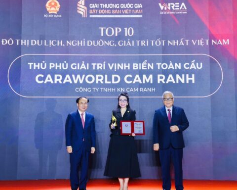 Caraworld Cam Ranh đạt top 10 đô thị du lịch, nghỉ dưỡng, giải trí tốt nhất Việt Nam
