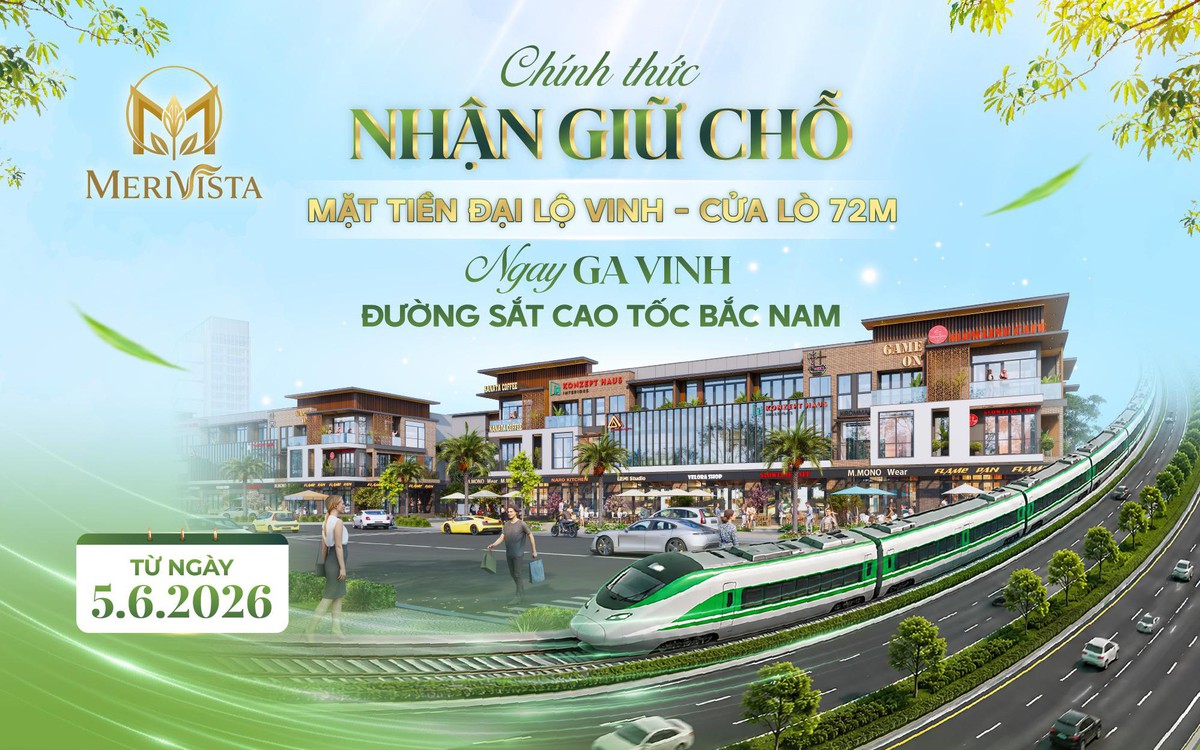 Merivista nhận giữ chỗ: Tâm điểm đầu tư tại ga Vinh đường sắt cao tốc Bắc Nam