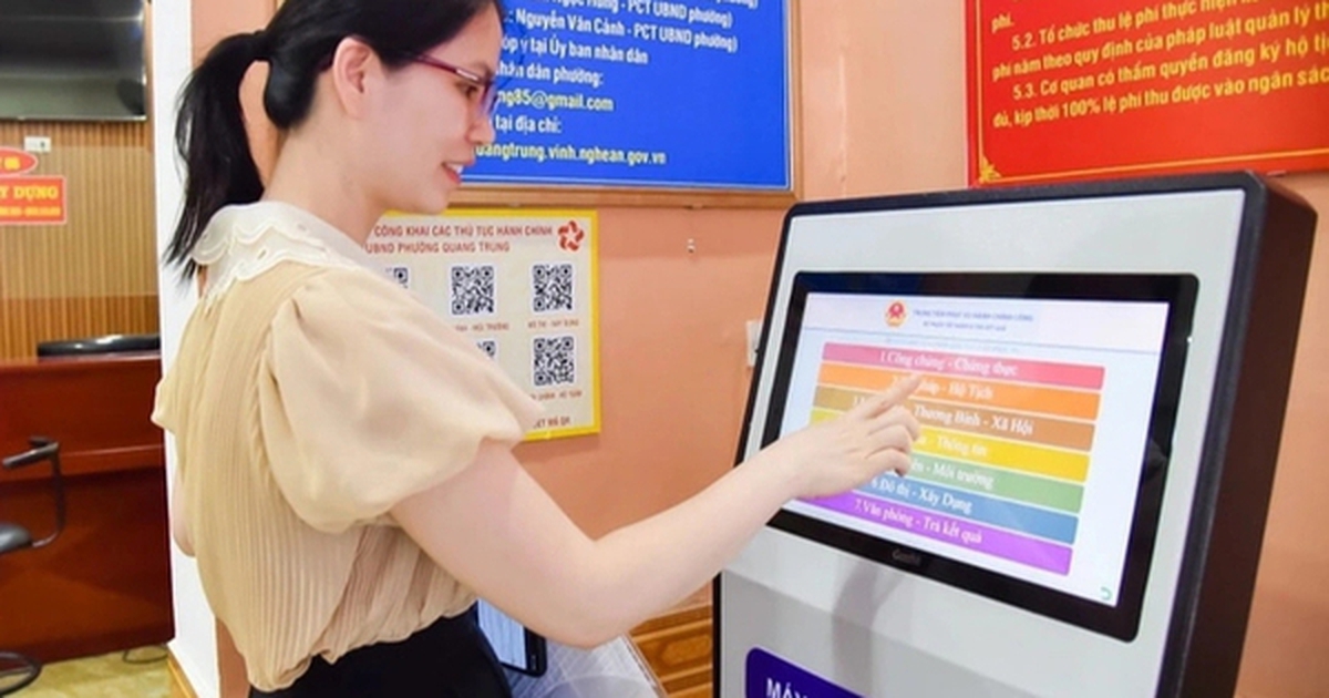 Công khai TTHC đã được cắt giảm, đơn giản hóa trên Cơ sở dữ liệu quốc gia về TTHC