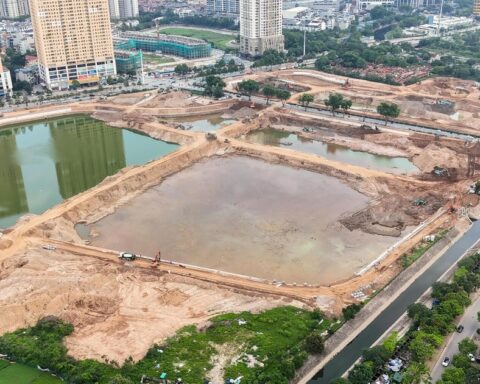 Loạt hồ điều hòa ở Hà Nội dần lộ diện trước mùa mưa